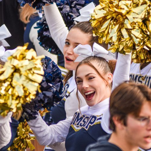 Poms up