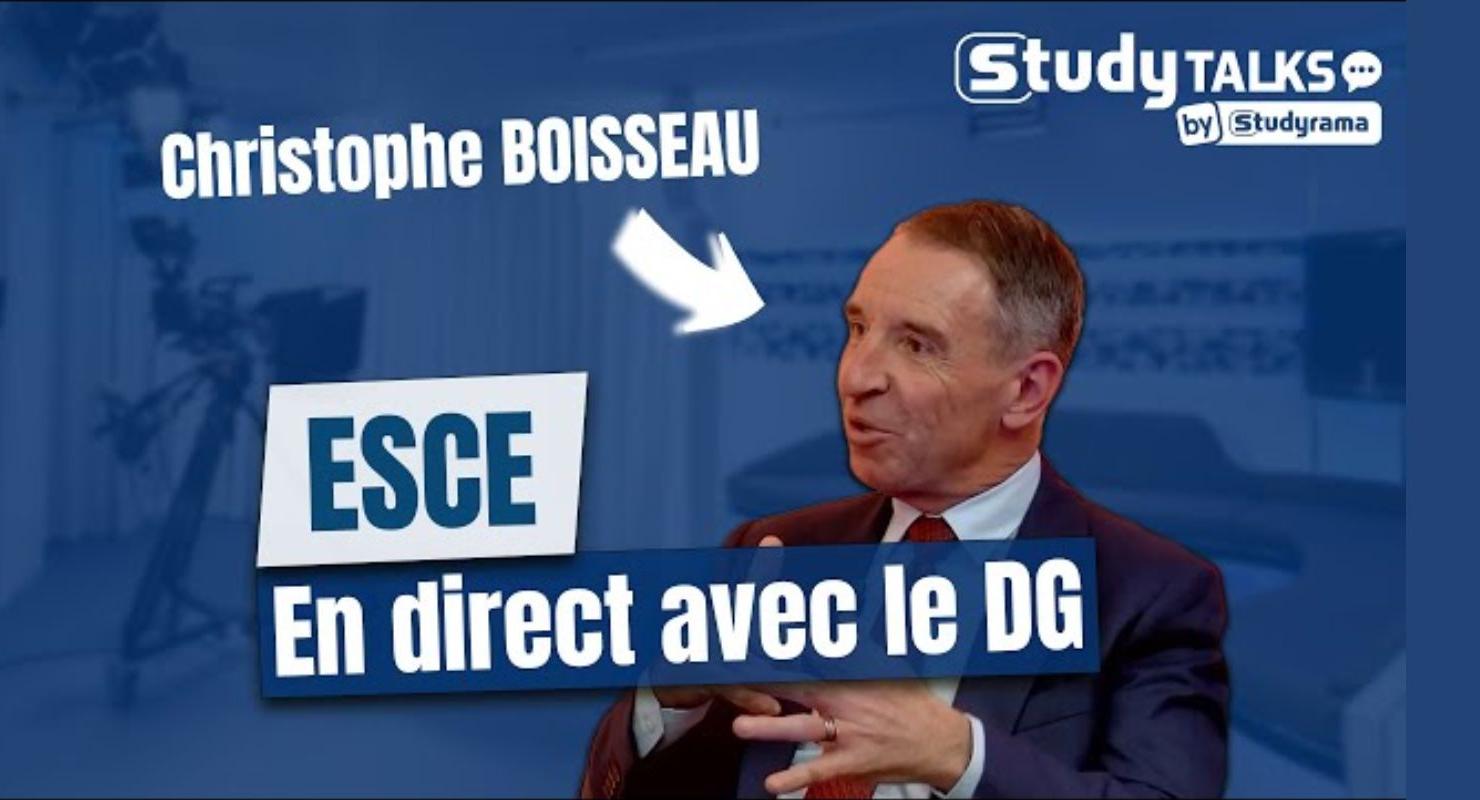 Christophe Boisseau directeur de l’esce au micro de studyrama
